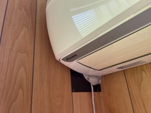 春日部市ネズミ駆除　部屋の壁の穴　施工後