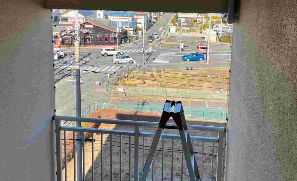 防鳥ネットの取付