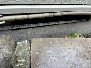 ハクビシンの侵入経路：基礎の通気口