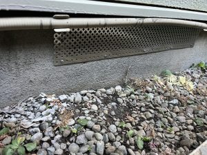 基礎の通気口の封鎖